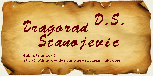 Dragorad Stanojević vizit kartica